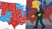 The Simpsons Predicted US Election 2020 Results Map? Twitterati Seems Convinced After This Pic From the Show Bearing Uncanny Similarity With the Current Election Situation Goes Viral
