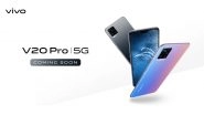Vivo V20 Pro Smartphone Teased Online Ahead of India Launch