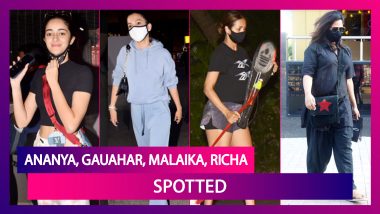 Ananya Panday, Gauhar Khan & Zaid Darbar Return From Their Dubai Trip; Malaika Arora Plays Cricket With Son Arhaan Khan; Richa Chadha & Ali Fazal Move In Together