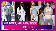 Shah Rukh Khan At Gateway Of India, Sports Hoodie & Mask; Nora Fatehi At The Airport; Malaika Arora, Tiger Shroff, Ishaan Khatter Spotted In The City