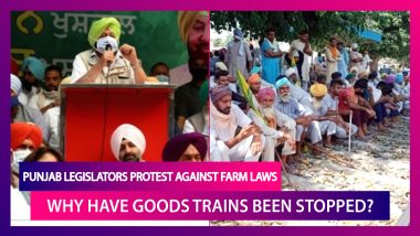 Punjab Legislators Protest Against The Centre's Farm Laws: Know Why Goods Trains Services Have Been Stopped From Plying To The State