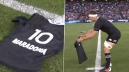 All Blacks Pay Tribute To Diego Maradona Ahead Of The Rugby Championship Clash With Argentina (Watch Video)