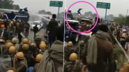 Farmers Protest: Picture of Young Navdeep Singh Jumping on Top of Water Cannon to Turn Off Tap Becomes 'Symbol of Agitation'