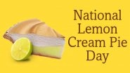 National Lemon Cream Pie Day 2020: Here&rsquo;s An Easy Recipe to Make This Sunny-Coloured Sweet Treat (Watch Video)