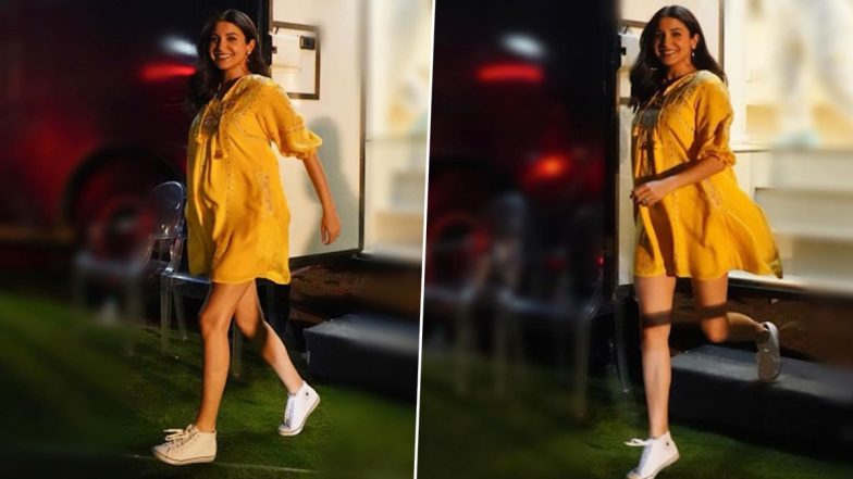 Anushka Sharma's Maternity Styling is on Fleek, Actress Looks Radiant in her Yellow Anita Dongre Outfit