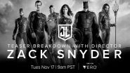 #ZackSnydersJusticeLeague: Filmmaker To Do A Trailer Breakdown on November 17 and DC Fans Cant Keep Calm (View Tweets)