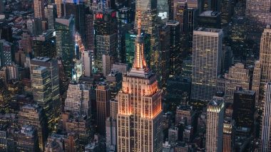 'Happy Diwali From NYC!' Iconic Empire State Building in New York Lit Up in Orange to Celebrate the Festival of Lights (View Pic)