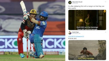 RCB Funny Memes and Jokes Go Viral As Virat Kohli's Team Qualifies for IPL  2020 Playoffs Despite Six-Wicket Loss Against Delhi Capitals | 🏏 LatestLY