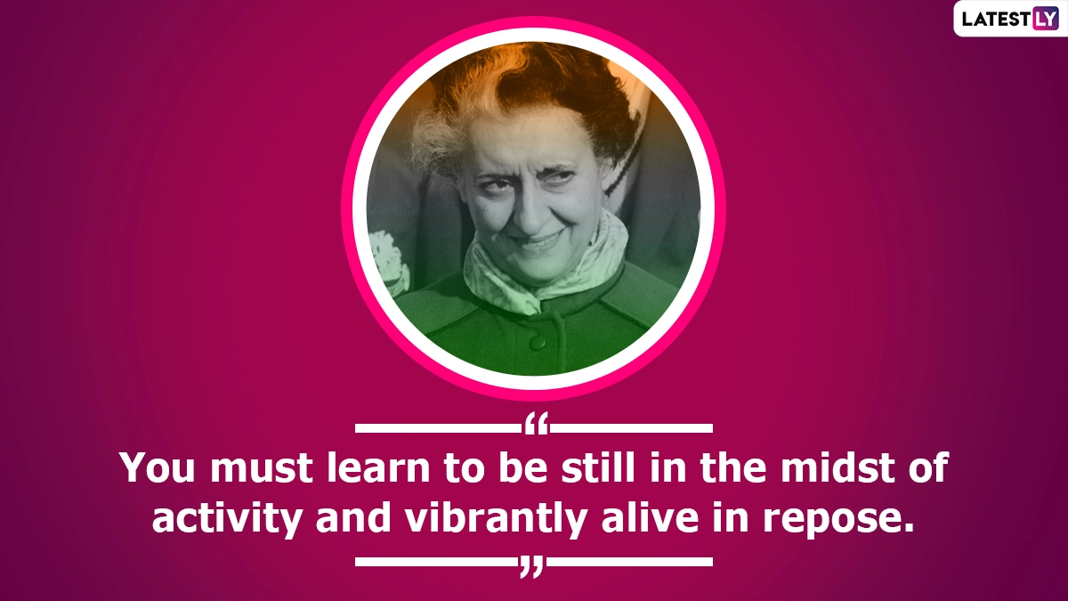 Quotes by Indira Gandhi| (Photo Credits: File Image)