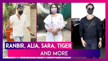 Ranbir Kapoor & Alia Bhatt Go Dubbing For Brahmastra, Sara Ali Khan’s Traditional Look, Hrithik Roshan’s New Look; Karan Johar’s Pre-Diwali Party, Disha Patani & Tiger Shroff At The Airport & More