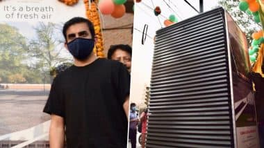 BJP MP Gautam Gambhir Inaugurates First-of-its-kind Giant Air Purifier in Delhi's Gandhi Nagar Market