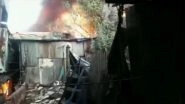 Mumbai Fire: Blaze Erupts at Godown in Kurla West; No Injuries Reported (Video)