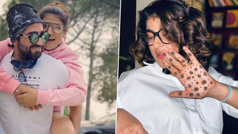 Ayushmann Khurrana and Wife Tahira Kashyap Wish Each Other a ‘Corona Free’ Karwa Chauth (See Pic)