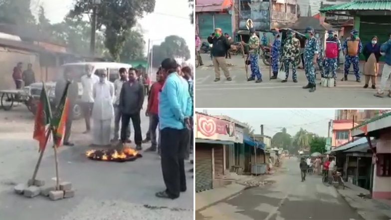 West Bengal BJP Calls for a 12-Hour Bandh, Alleges TMC Killed Its Party Worker in Cooch Behar