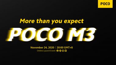 Poco M3 Smartphone Confirmed To Launch On November 24, 2020