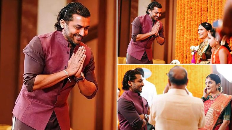 Suriya’s Photos From Soorarai Pottru Director Sudha Kongara’s Daughter’s Wedding Go Viral! Fans Impressed With His New Look