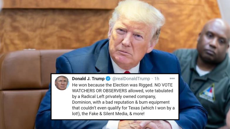 Donald Trump Says 'I Concede Nothing' After Deleting Tweet in Which He Said For First Time That 'Joe Biden Won'