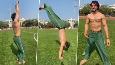 Shirtless Tiger Shroff Pulls Off Series of Backflips Despite Injury (Watch Video)