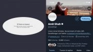 Twitter Removes Amit Shah's Profile Image Allegedly Due to Copyright Issue, Restores Later; Twitterati Amused Over Missing DP of Home Minister