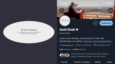 Twitter Says 'Due to an Inadvertent Error' Amit Shah's Profile Picture Was Temporarily Locked Under Copyright Policies