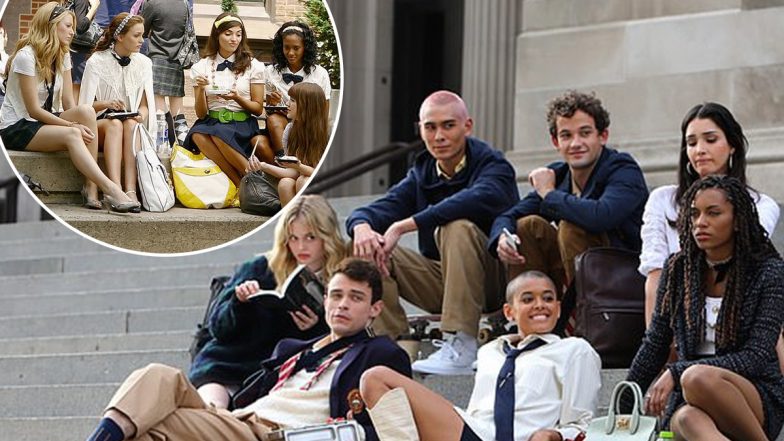 Gossip Girl Reboot&rsquo;s Cast Shoot at the Iconic Met Steps &amp; We Cant Help but Reminisce About Blair &amp; Serena&rsquo;s Many Conversations There