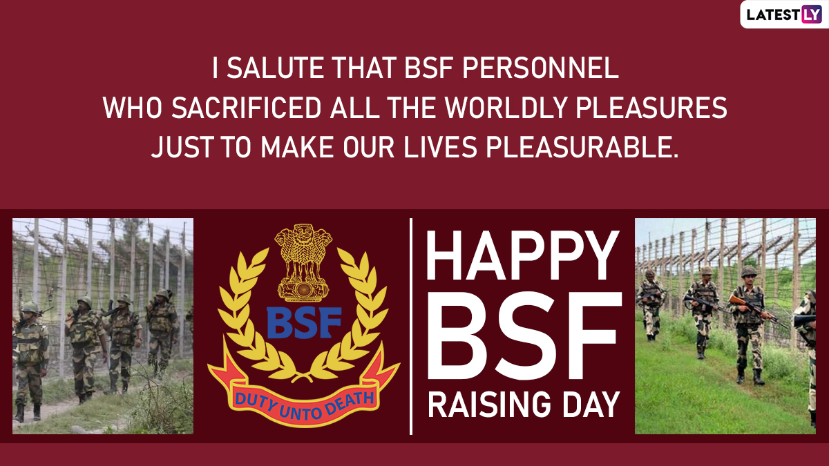 BSF Raising Day 2020 Here Are Quotes, HD Images and Messages on 56th