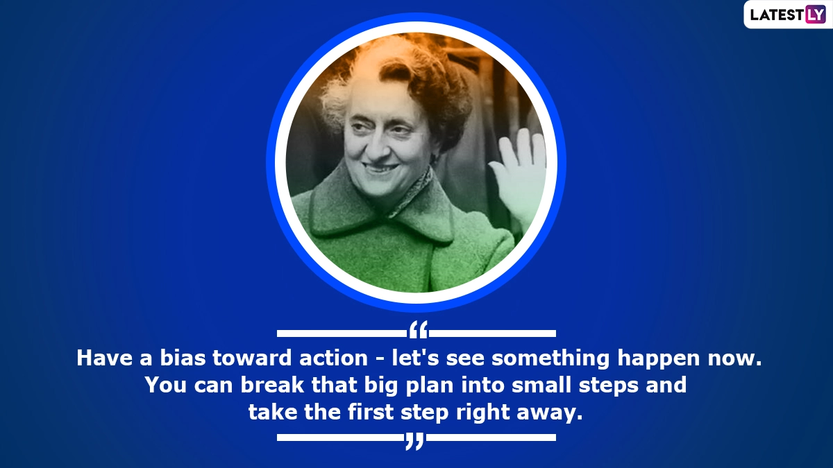 Quotes by Indira Gandhi| (Photo Credits: File Image)