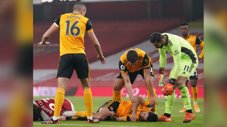 Raul Jimenez Suffers Fractured Skull After Collision With Arsenal's David Luiz, Wolves Say Striker ‘Is Comfortable Following Operation’