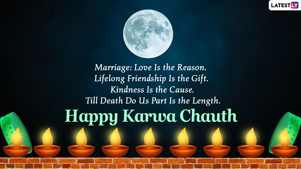 Karwa Chauth 2020 Moon Wishes After Chandra Darshan: WhatsApp ...