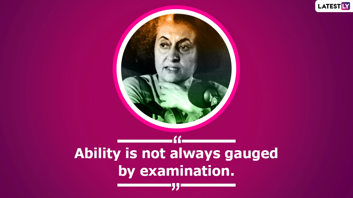 Quotes by Indira Gandhi| (Photo Credits: File Image)
