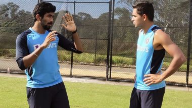 Jasprit Bumrah Mentors Young Kartik Tyagi in Nets Ahead of India Tour of Australia 2020-21