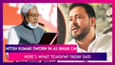 Nitish Kumar Sworn In As Bihar Chief Minister For 4th Consecutive Term; Here’s What Tejashwi Yadav Said