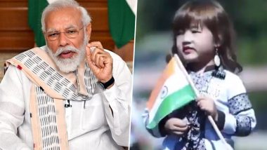 Esther Hnamte is 'Adorable and Admirable': PM Modi Lauds 4-year-old Mizoram Girl's Rendition of 'Vande Mataram' (Watch Video)