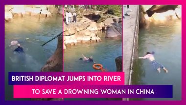 British Diplomat, Stephen Ellison, Chongqin Consul General Jumps Into River To Save A Drowning Woman In China