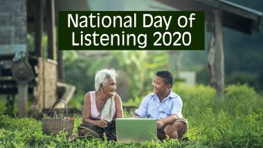National Day of Listening 2020 Date, History and Significance: Here’s All About the Day After Thanksgiving That Encourages to Record Stories of Our Closed Ones