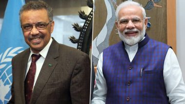 WHO Chief Tedros Adhanom Thanks PM Narendra Modi for Strong Commitment to COVID-19 Vaccine