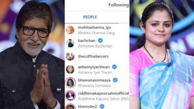 Kaun Banega Crorepati 12: Amitabh Bachchan Fulfils His Promise, Follows Second Crorepati and IPS Officer Mohita Sharma on Instagram!