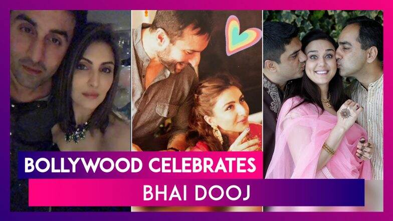 Kangana ranaut, anushka sharma, shilpa shetty, kajal aggarwal, madhuri dixit, preity zinta, soha ali khan & others celebrate bhai dooj | 📹 watch video