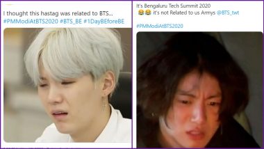 BTS Take Over #PMModiAtBTS2020, Inauguration of Bengaluru Tech Summit 2020 to Promote K-Pop Boy Band's Latest Album 'BE'