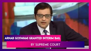 Arnab Goswami Gets Interim Bail From Supreme Court In Abetment To Suicide Case; SC Says, ‘Personal Liberty Must Be Upheld’