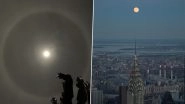 Beaver Moon Lunar Eclipse 2020 in Pics: Netizens Share Stunning Pics of November Full Moon Shining With a Lunar Halo in The Background (See Photos)
