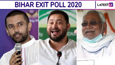 Exit Poll Results of Bihar Assembly Elections 2020: Times Now-C-Voter Predicts Hung Assembly With Mahagathbandhan Getting 120 Seats While NDA May Bag 116 Seats