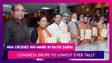 NDA Crosses 100-Mark In Rajya Sabha, Congress Drops To Lowest Ever Tally With 38 Seats