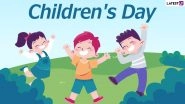 Children's Day 2020 Wishes & Bal Diwas HD Images: WhatsApp Stickers, Facebook Messages, GIF Greetings and SMS to Celebrate Pandit Jawaharlal Nehru's Birth Anniversary