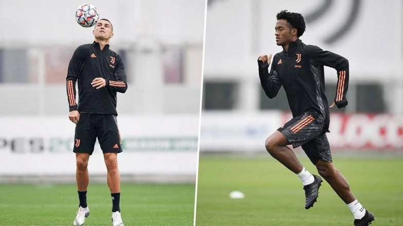 Cristiano Ronaldo and Other Juventus players Train Ahead of Their UCL Match Against Ferencvaros