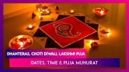 Diwali 2020:  Dates, Time And Puja Muhurat Of Dhanteras, Choti Diwali And Lakshmi Puja
