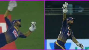 Dinesh Karthik Catch Video to Dismiss Ben Stokes is Going Viral, Twitterati Lavish Praise on KKR Wicketkeeper