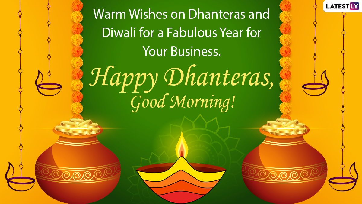 Dhanteras 2020 Greetings & Good Morning HD Images: Wish Happy ...