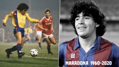 Diego Maradona No More! Barcelona, Real Madrid, Napoli, Manchester United Lead Tributes From Clubs Worldwide As Football Legend Passes Away at 60!