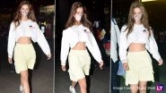 Disha Patani Looks Uber-Cool At The Aiport, Flaunts Her Toned Midriff (View Pics)